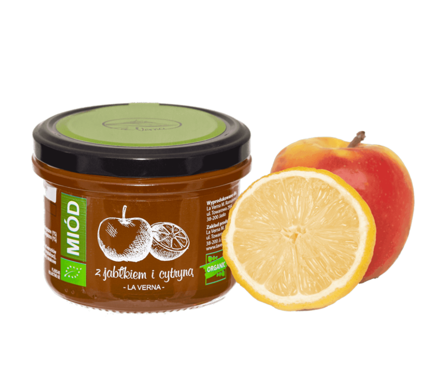 laverna-miod-honey-jablko-cytryna-eco-bio-organic